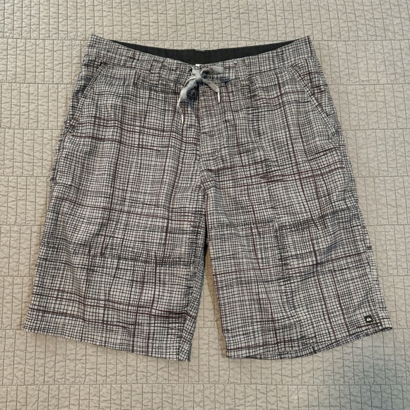 Quiksilver Shorts‎ Men 35 Gray Hybrid 11" Surfer Pockets Stretch Y2K Skater - Picture 1 of 12